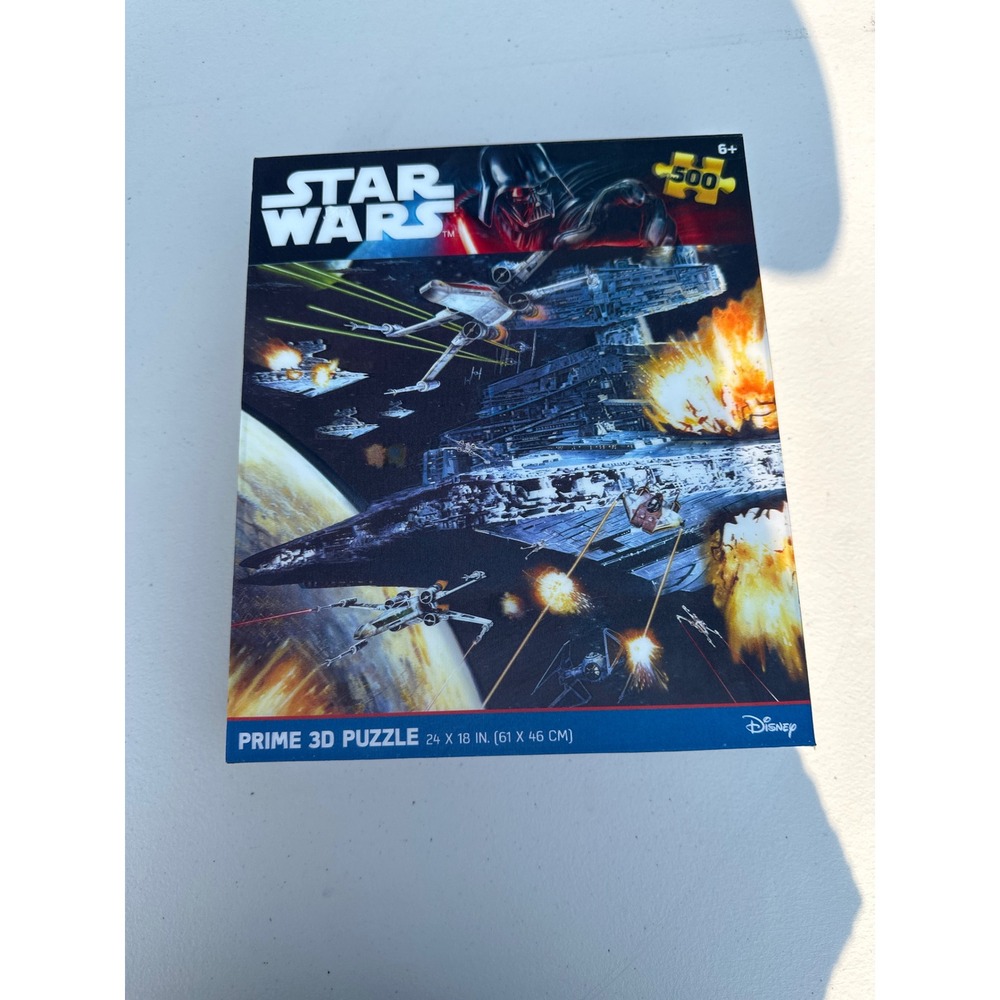 Star Wars Prime 3D Puzzle 500 Pieces Darth Vader Space Battle 24x18 Disney 32636